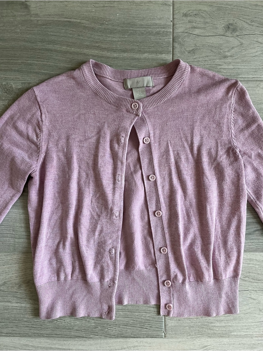 H&M Cotton Cardigan in Pink Size Small Like New